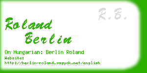 roland berlin business card